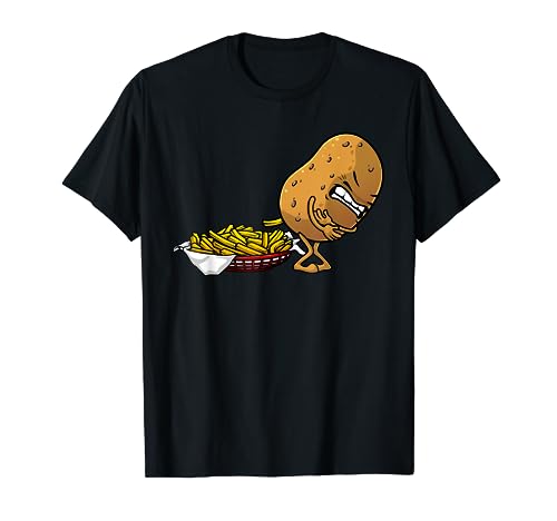 Funny French Fries Designs For Men Women Potato Food Eaters T-Shirt
