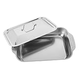 Acier inoxydable : fabriquée en acier inoxydable, cette poêle à rôtir le poisson offre une durabilité et une longévité exceptionnelles. plaque de cuisson pour grillades et four