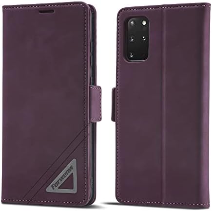 LOLFZ Case for Samsung Galaxy S20 FE 5G, Vintage Flip Folio Leather Wallet Case Card Slots Kickstand Magnetic Closure Shockproof Protective Cover Compatible with Galaxy S20 FE - Blue Green