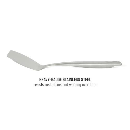 Image of Calphalon Prime Solid Turner, 13-Inch Stainless Steel Solid Spatula, Heat Resistant for Searing and Flipping, Weighted Handle for Balanced Control