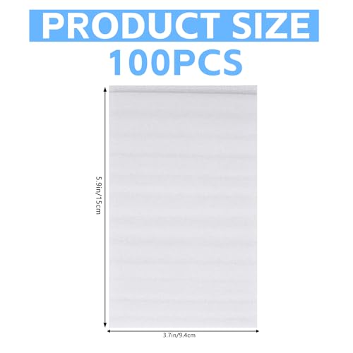 100 Pack Trading Card Shipping Protectors for Graded Cards EPE Foam Graded Cards Shipping Protection Foam Bags fit for PSA CGC BGS Card Protectors for Mailing Inserts