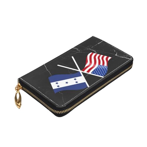 American And Honduras Flag Wallet Card Bag4