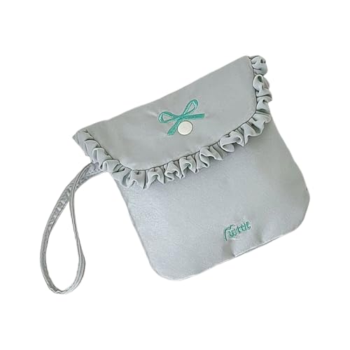 Bolsa de almacenamiento de toallas sanitarias de moda, soporte esencial femenino, tela de forro polar para cosméticos, accesorios de higiene femenina, Blue, Talla única