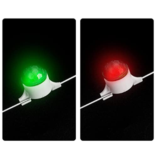 RNXRZANK 6xBite Alarm LED Fishing Rod Tip Carp Night Fishing Light White