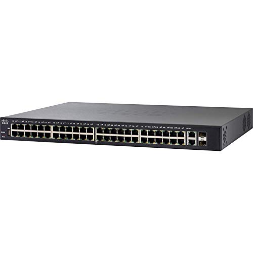 Cisco SG250X-48 Smart Switch mit 48 Gigabit-Ethernet-Ports plus 4 10-Gigabit-Ethernet-Combo-SFP+-Ports, eingeschränkter lebenslanger Schutz (SG250X-48-K9-EU) Cisco SG250X-48 Smart Switch mit 48 Gigabit-Ethernet-Ports plus 4 10-Gigabit-Ethernet-Combo-SFP+-Ports, eingeschränkter lebenslanger Schutz (SG250X-48-K9-EU)