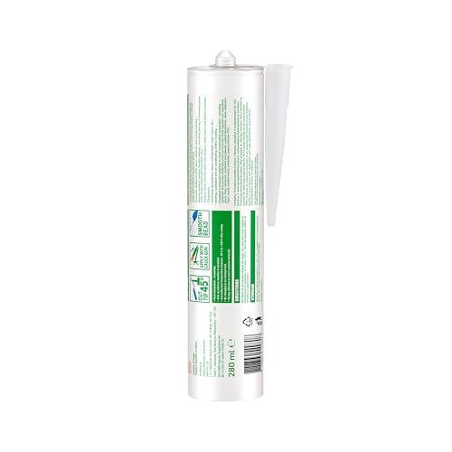 Image of Loctite Weatherproof sealant, neutral, indoor & outdoor, ACP, glass, glazing, tiles, ultra fast drying, heat resistant, no stringing, waterproof silicone adhesive, tile grout, Black,280 ml x pack of 2