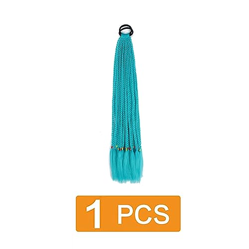 prinfantasy Blue Braiding Hair Extension for Kids Hair Braid Extensions Twist Hair Attachments with Elastic Rope Band for Women Girls BZ145 - Image 2