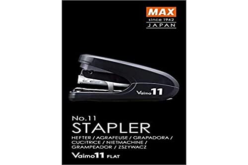 Agrafeuse MAX Vaimo 11 FLK rouge : éliminez les dossiers volumineux grâce à l'agrafage plat