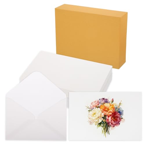 Papel de acuarela para postales artísticas de 6x4 pulgadas con sobres de viaje
