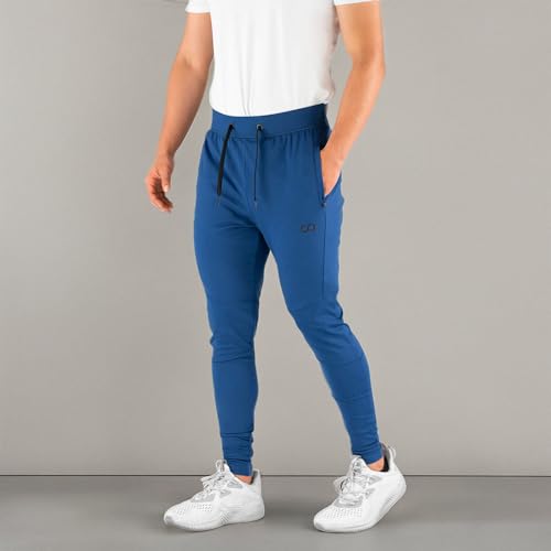 Contour Athletics Men's Joggers Hydrafit Track Pants Men's Sweatpants Active Sports Running Workout Pant Zipper Pockets