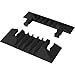 Checkers Safety Products PS5MB Yellow Jacket Heavy Duty 5 Channel End Caps, Black