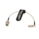 Alvin's Cables Blackmagic DIN 1.0/2.3 Mini BNC Right Angle to BNC Male 75ohm RG179 HD SDI Cable