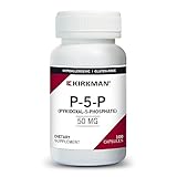 Kirkman P-5-P (Pyridoxal 5-Phosphate) 50 mg - Hypoallergenic 100 Vegetarian Capsules