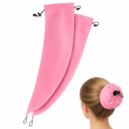 Crown Washing Shower Cap Waterproof Crown Wash For Long Hair Crown Washing Shower Cap Ponytail Reusable Adjustable Quick Root Refresh For Shower Gym Travel Pool Beach Time Saver (Pink 2pc)
