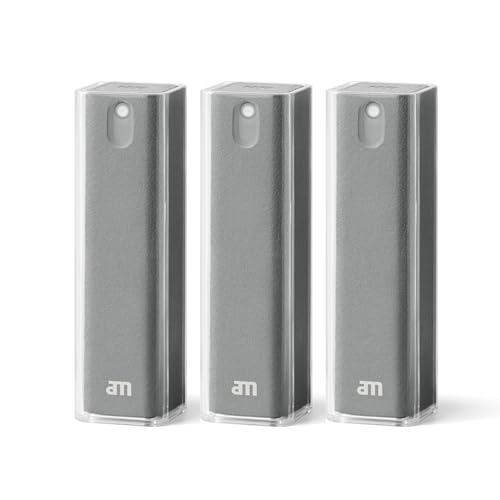 am Handy-Reinigungsset mit Bildschirmreiniger Spray: All-in-One Display-Reiniger für Auto, Smartphone, Tablet und PC Screen Cleaner für Handy und Tablet 3er Pack Grau