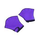Parliky Webbed Paddle Glove for Swimming Snorkeling Diving Adult Fingerless Gloves Strong Adhesive