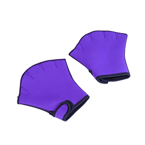 Parliky Webbed Paddle Glove for Swimming Snorkeling Diving Adult Fingerless Gloves Strong Adhesive