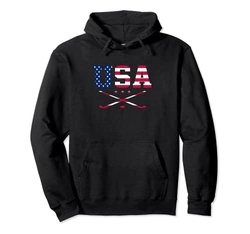 USA Graphic Hockey Player Hoodie