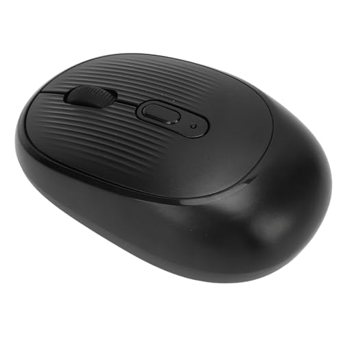 ZJchao Ratón óptico Inalámbrico Silencioso 2.4G con dpi Ajustable 800 2400, Diseño Inalámbrico Portátil para Computadora Portátil, PC, Receptor USB Incluido (Black)