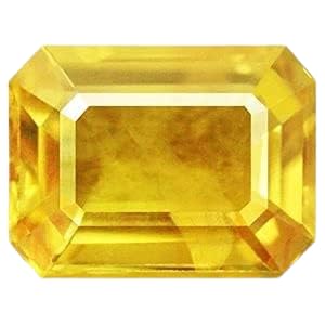 Saphir jaune de Ceylan 7,52 carats, une pierre précieuse rare de qualité AAA++