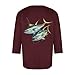 WENKOMG1 Crew Neck T Shirts for Men, Hawaiian Tshirt Three Quarter Sleeve Casual Summer Beach Tee Tops Mens T-Shirt Underwear Basic Fashion Tees Men Big Man Clothing Camiseta De Verano (XL, Wine)