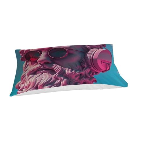 Housse de couette single fille microfibre 135x200cm zip invisible