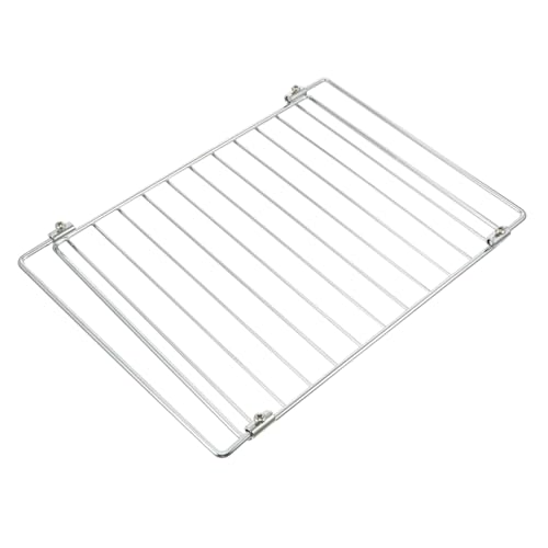 LOORGVEL Estante Telescópico para Horno Eléctrico Rejilla de Acero Inoxidable Resistente al Malla para Barbacoa Herramienta Práctica para Asar Compatible con Hornos