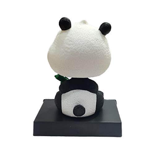Image of Awestuffs Phone Holder Bobblehead Action Figure for Car Dashboard, Office Desk & Study Table (Pack of 1) (Panda)