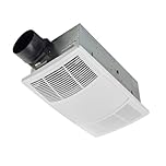 Broan-NuTone BHFLED80 PowerHeat Bathroom Exhaust Fan, Heater, and LED Light Combination, 80 CFM