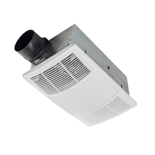 Broan-NuTone BHFLED80 PowerHeat Bathroom Exhaust Fan, Heater, and LED Light Combination, 80 CFM