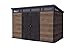 Keter Gartenhaus Signature 11x7, Gerätehaus Kunststoff in Holzoptik, 340x218x226 cm, abschließbar, mit Bodenplatte