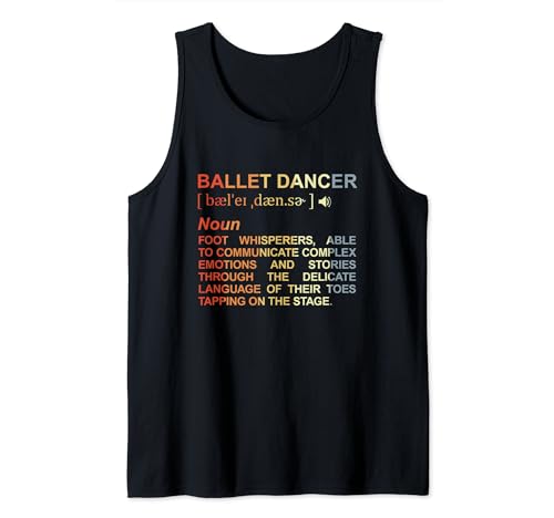 Bailarina de Ballet Diccionario Bailarina Escuela de Baile Camiseta sin Mangas