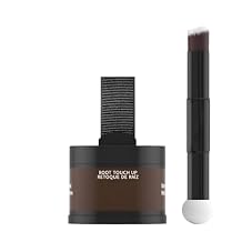 Gowwim Root Touch Up Powder for Medium Brown Sweatproof & Long-Lasting Gray Concealer for Women & Men, Natural Looking Hairline Filler for Thinning & Root Cover Up