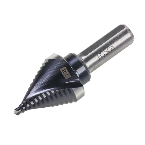 Image of 7 /8 inch Single Size M35 Step Drill Bit Unibit for Hole Drilling