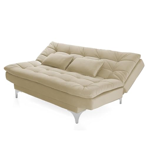 Image of Krancy 3-Seater Sofa Cum Bed for Living Room, Office & Home | Premium Fabric Sleeper Sofa Set with 1 Year Warranty | Comfortable Sofa for Guests, Lounge & Small Spaces | Cream