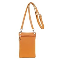 Energather Handy Tasche, Weiches PU-Leder Handy Umhängetasche Umhängen Damen, Handytasche Zum mit kann getrennt werden Schulterblätter Gürtel für Einkaufen, Verabredungen, Spaziergänge (gelb)