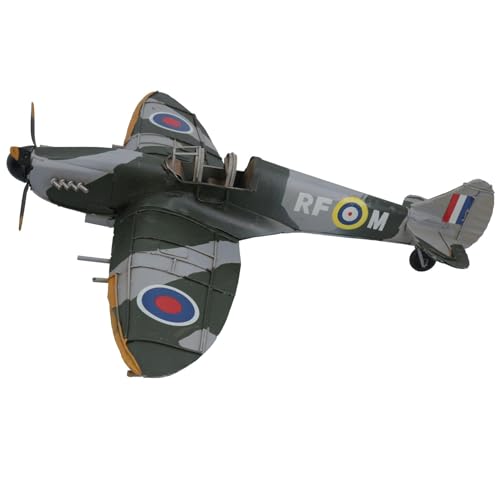 Réplica de metal histórico avión de combate miniatura coleccionismo retro clásico militar 5