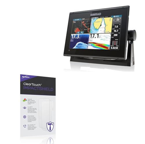 BoxWave Screen Protector Compatible with Simrad GO9 XSE - ClearTouch ImpactShield (2-Pack), Impenetrable Screen Protector Flexible Film