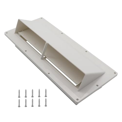 Samuliy Ventilación de campana extractora para caravana, ventilación de estufa de caravana, campana de ventilación lateral, cubierta de ventilación exterior de RV para uso doméstico y RV
