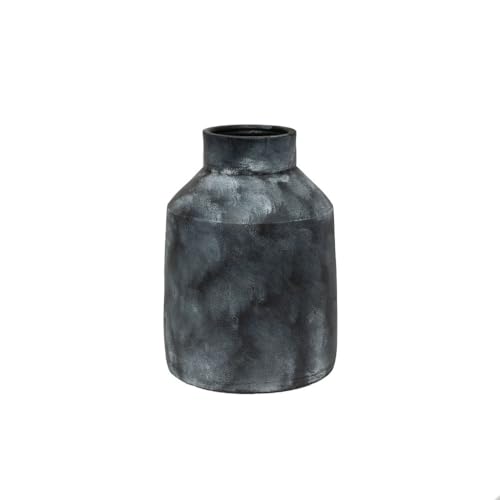 Arthur Cameron - Ghyll Terracotta Rustic Vase - Hand-crafted with an aged black finish, this decorative vase is a perfect accent for dried and faux floral arrangements, perfect for home decor