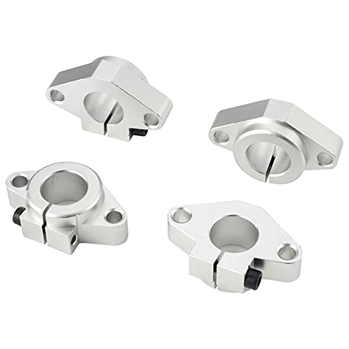 zxxin-Guides linéaires Support de Rail à Tige linéaire 4pcs Support de l'arbre de routeur CNC Routeur 3D Pièces d'échange de pièces de bobinage, SHF8 S-SHF35 Haute précision (Color : SHF30)