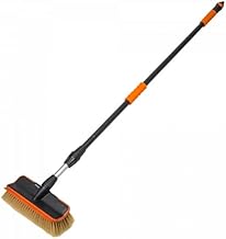 Car Wash Brush Aluminium Telescopic Car Brush Cleaning Brush Car Truck Extendable (180-300 cm 2 Surfaces)