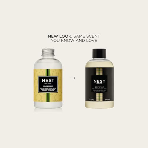 Image of NEST New York Reed Diffuser Liquid Refill, Grapefruit - 5.9 fl oz - Fragrance for Up to 90 Days - Flame Free