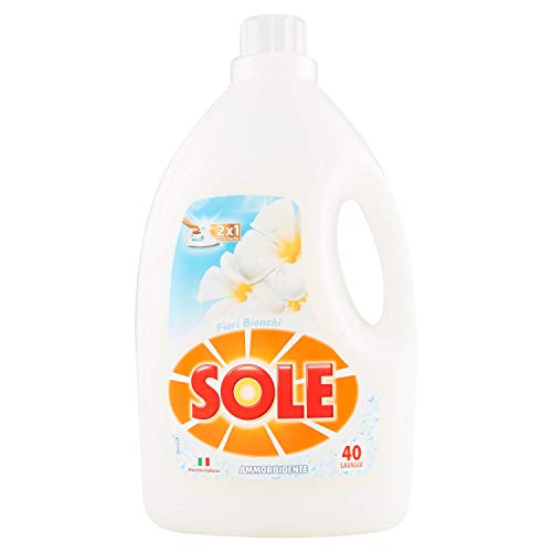 Sole Ammorbidente Fiori Bianchi, 40 Lavaggi - 1