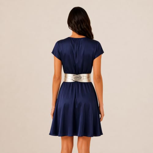 Image of FASHIONGEN - Woman Italian leather Obi belt, CASSIANE