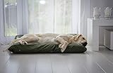 4L Textil ZOE Hundekissen waschbar mit Bezug und Reißverschluss Hundekissen Grosse Hunde Hundematte Liegekissen für Hunde waschbares Hundebett Grosse Hunde (60x50 cm, Dunkelgrün)