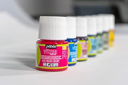 PEBEO - Transparent Glass Paint Vitrea 160°C - Emerald - 45 ML