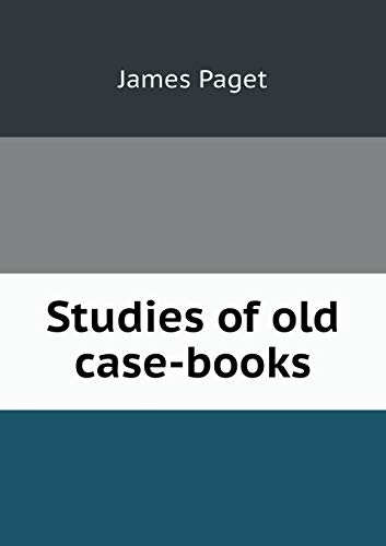 Studies of old case-books 5519088012 Book Cover