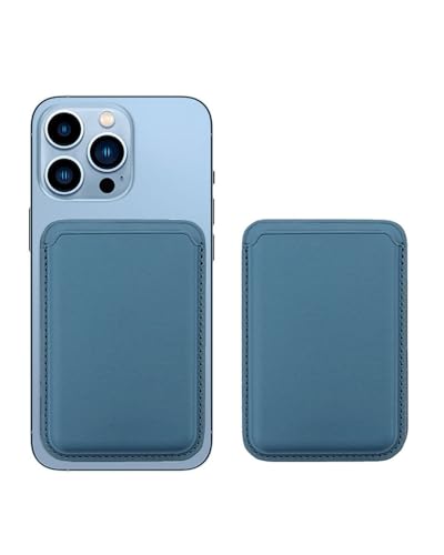 MOPZIJA Cartera de Piel,Tarjetero magnético de piel para móvil, Compatible con iPhone 15/14/13/12 Pro/MAX/Plus/Mini, Tarjetero RFID Compatible imán ，Aplicable a todos los teléfonos móviles