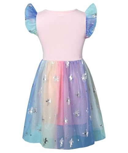 Akyzic Toddler Tulle Dress Unicorn Outfit Birthday Princess Party Girls Summer Causal Tutu Skirts3